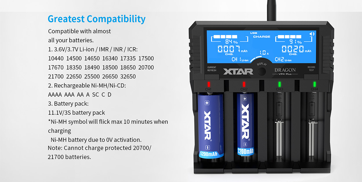 XTAR Dragon VP4 Plus Charger