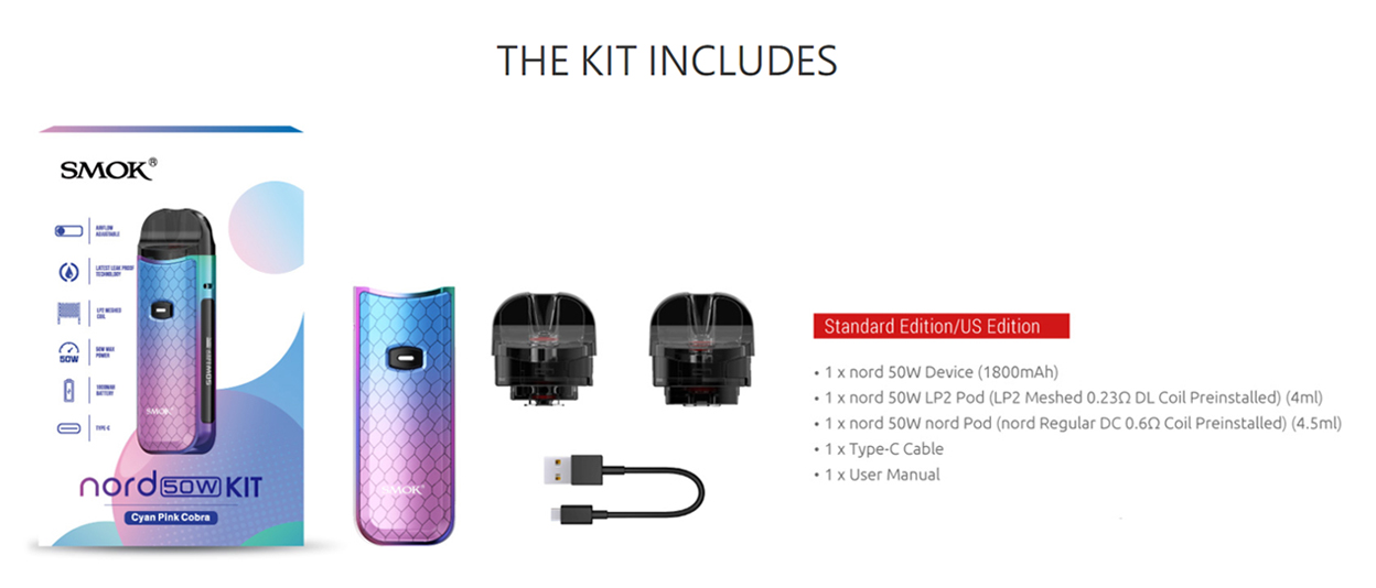 Smok Nord 50W Pod Kit