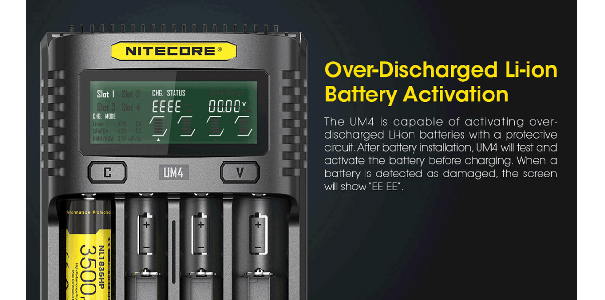 Nitecore UM4 USB Charger