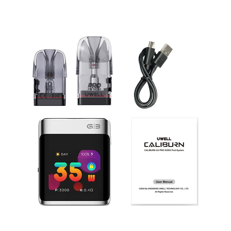 Uwell-Caliburn-G3-Pro-KOKO-Pod-System-Kit-5 Uwell-Caliburn-G3-Pro-KOKO-Pod-System-Kit-5