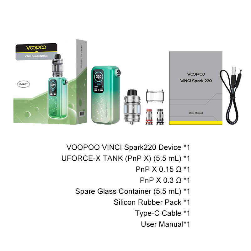 VOOPOO-VINCI-Spark220-Box-Mod-Kit-3 VOOPOO-VINCI-Spark220-Box-Mod-Kit-3