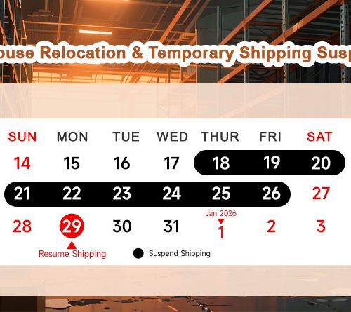 Warehouse Relocation & Temporary Shipping Suspension