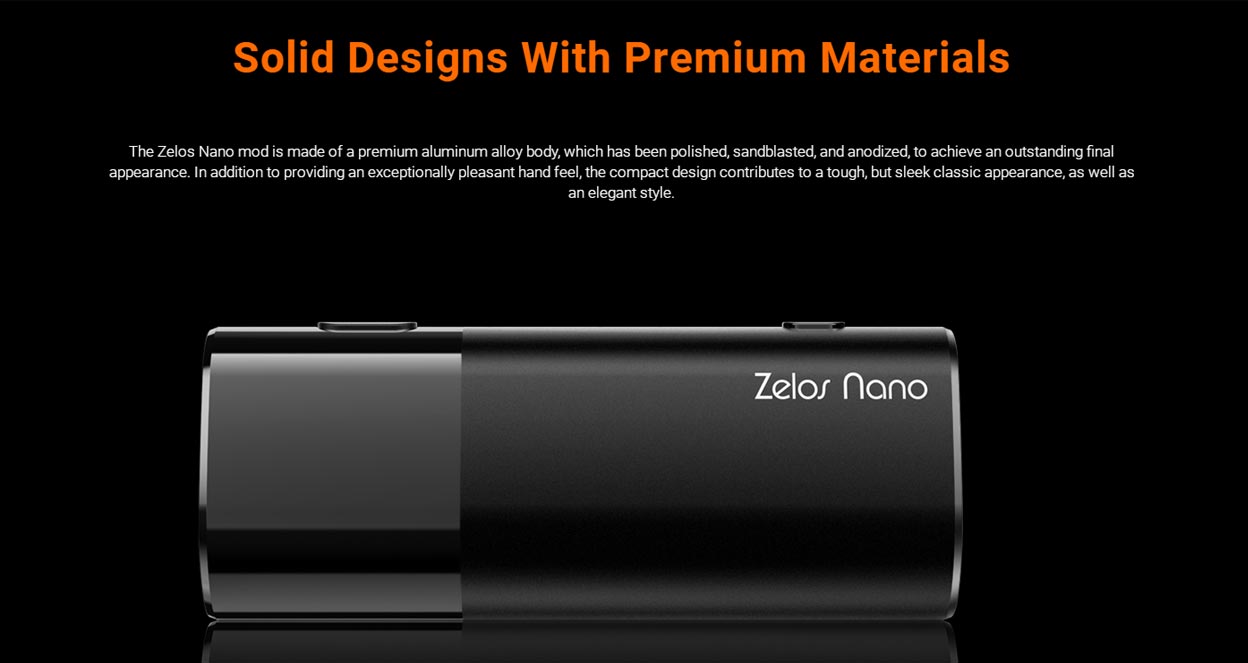 Aspire Zelos Nano Mod