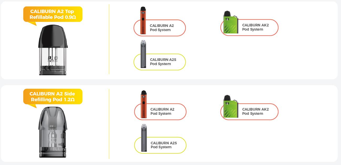 Uwell Caliburn A2 pod
