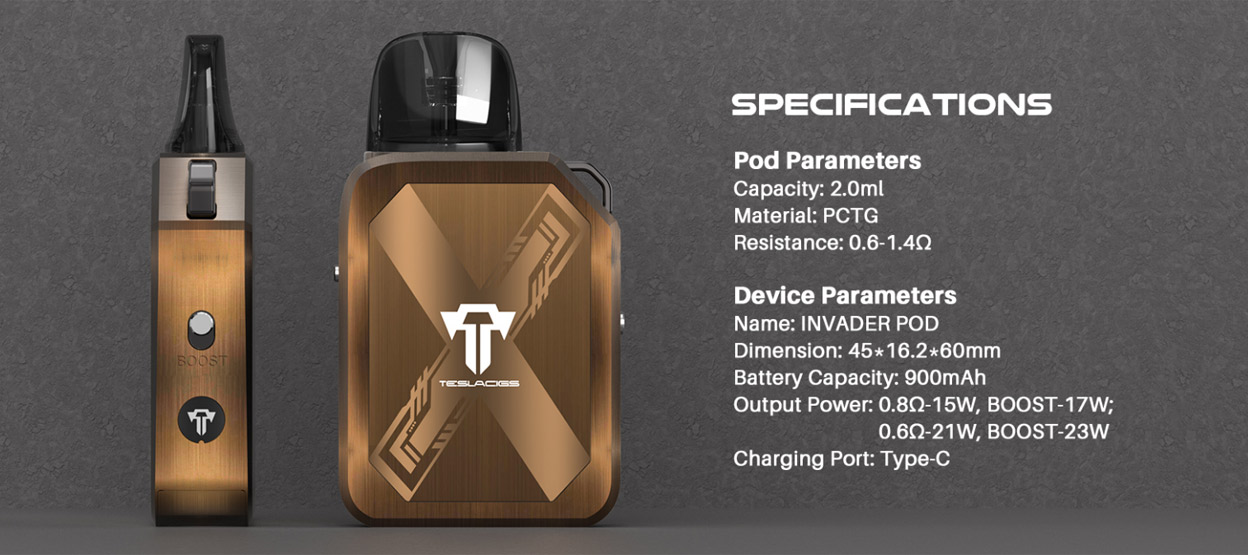 Teslacigs lnvader Pod Kit