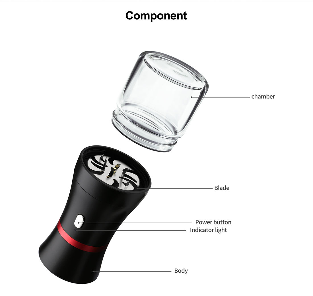 Electric herb grinder