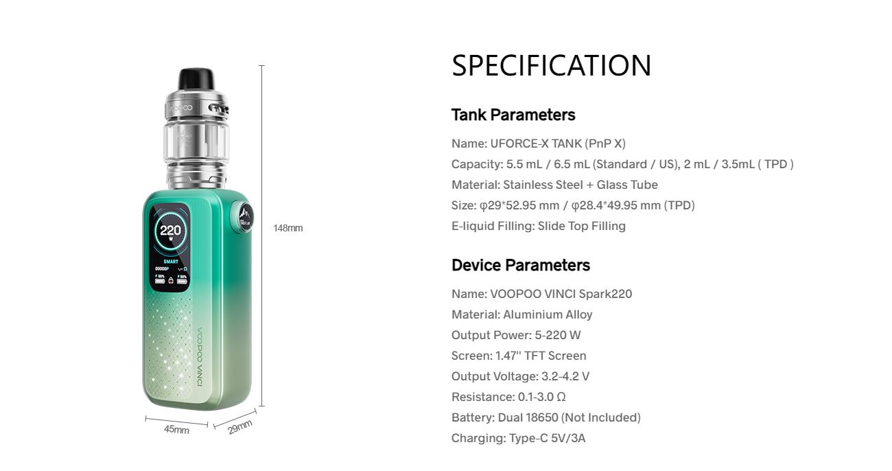 VOOPOO VINCI Spark220 Kit