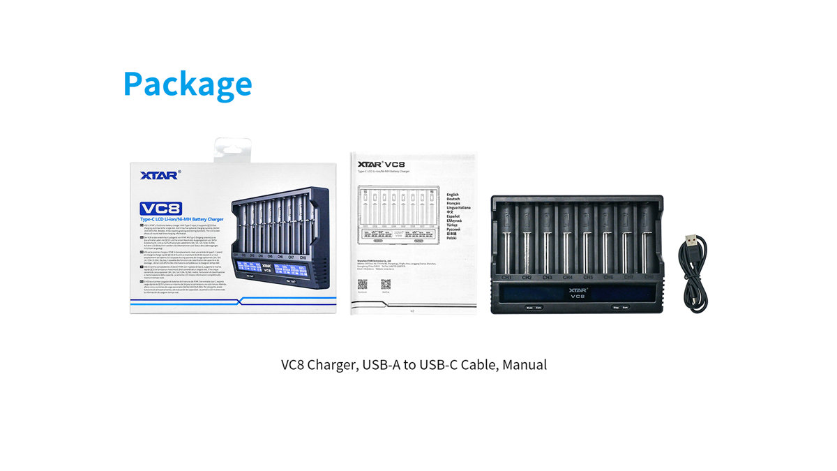 XTAR VC8 USB Charger